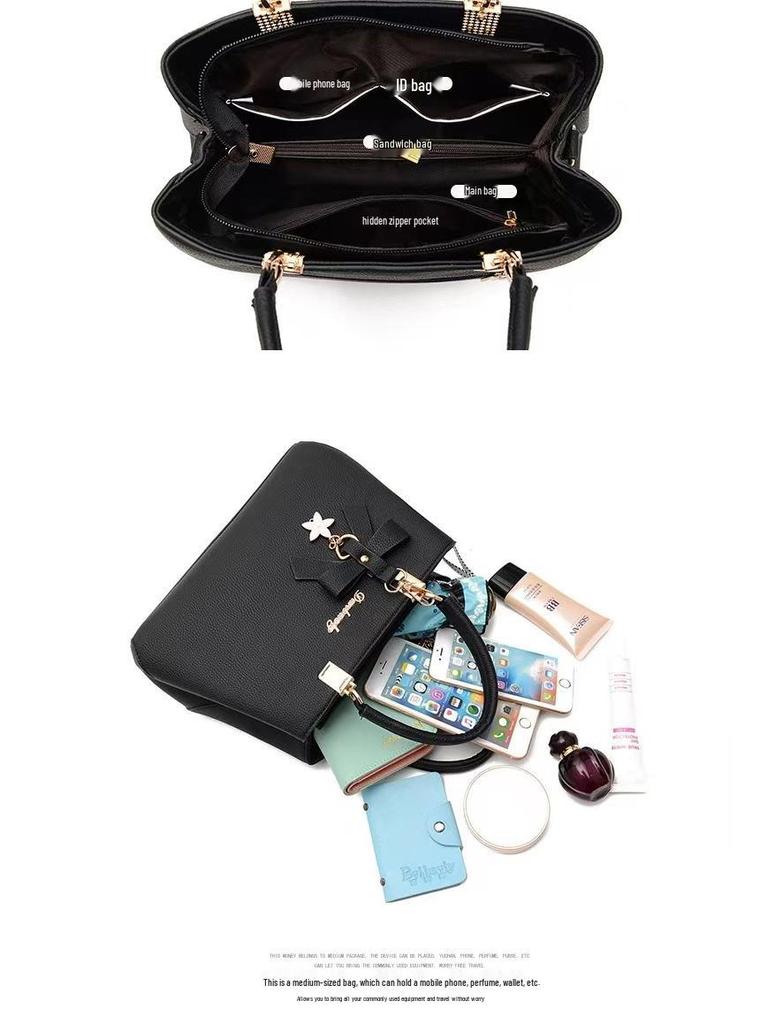 Taizhou Korean-Style Women's Trendy Large-Capacity Textured Shoulder & Crossbody Bag
