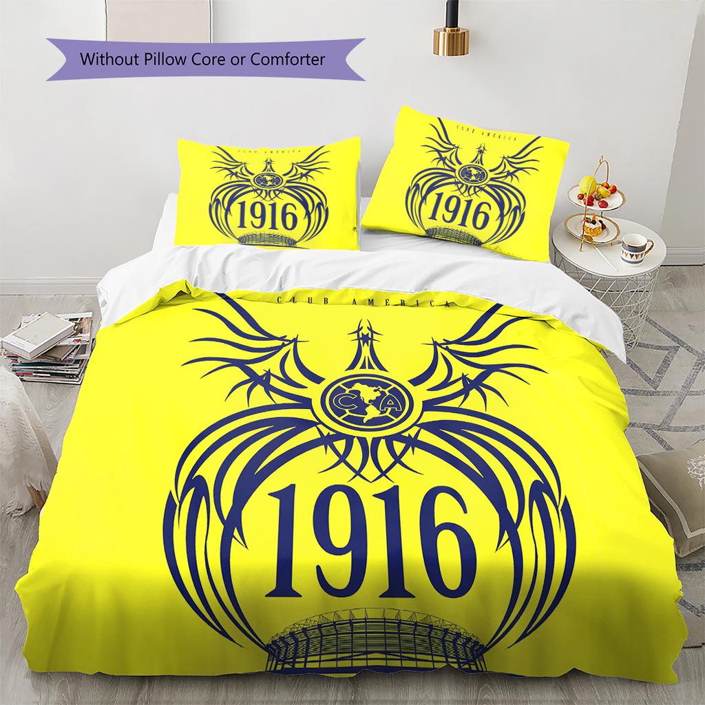 Club América  Pattern Bedding Quilt Set  Home Decoration  Gift (1 * duvet cover + 2 * pillowcase  without core)