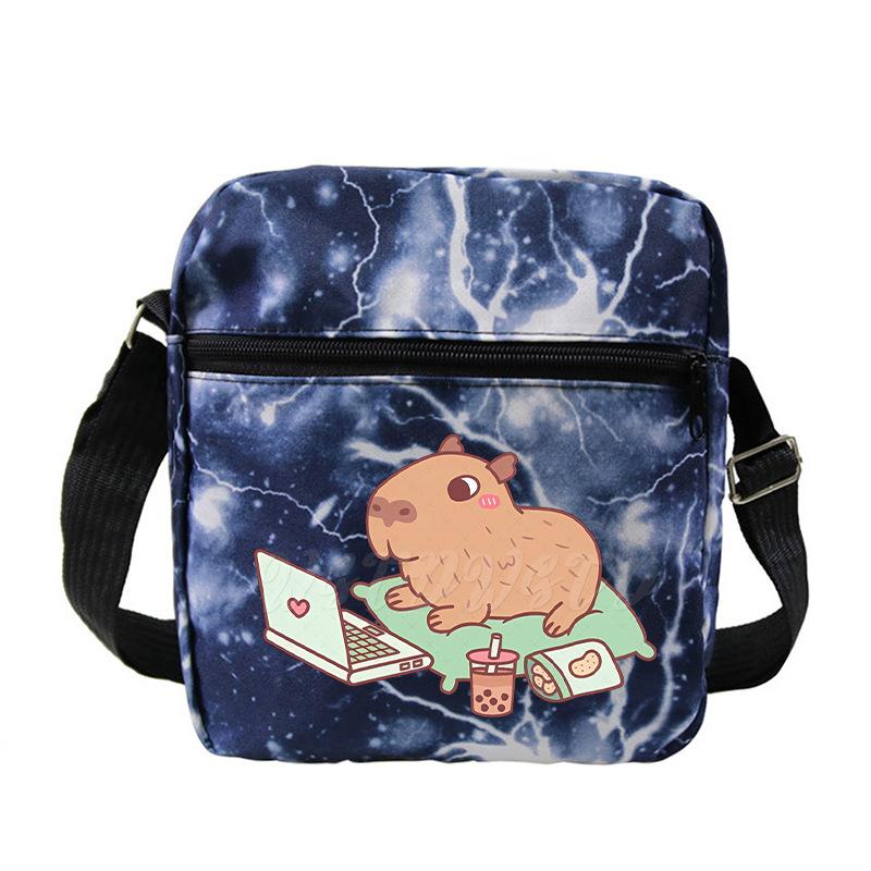 Fashion Versatile Children'S Portable Shoulder Bag Printed Trend Multifunctional Oblique Span Bag