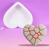 Crack Heart Silicone Molds Nonstick Mousses Cake Molds Cake Decorating Tool for Truffles Cheesecakes Easily to Clean