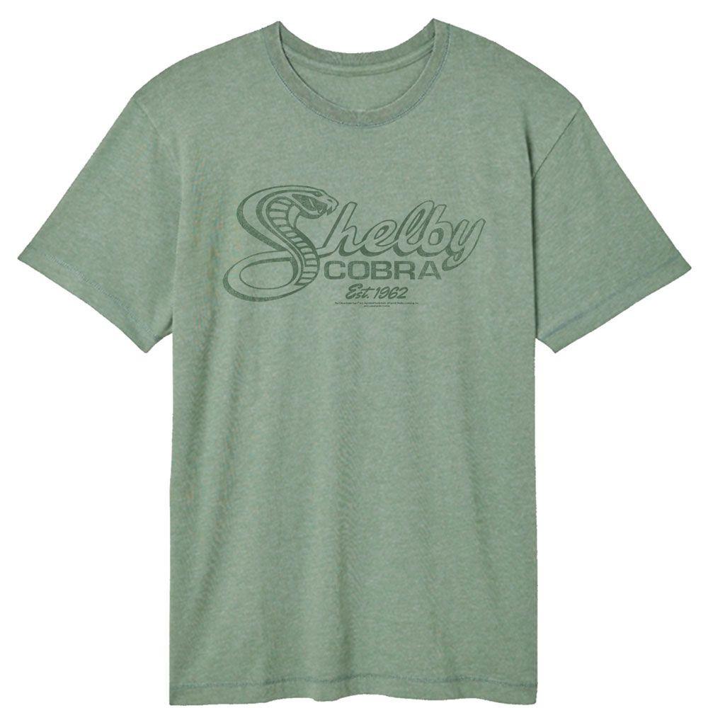 Carroll Shelby Cobra Snake Script Basil Icon Shirt XXXL