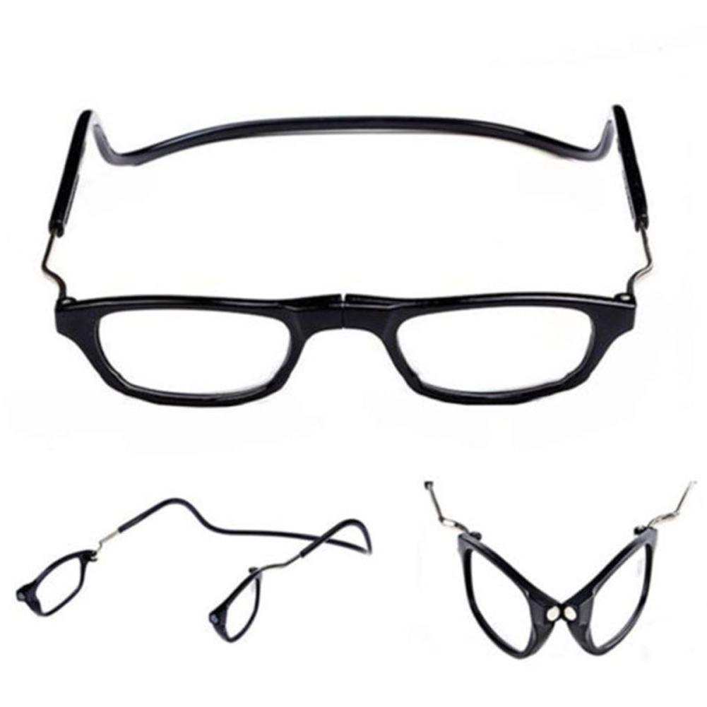 Occhiali da lettura magnetici alla moda possono essere appesi al