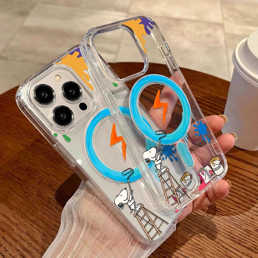 Magnetic Phone Case for iPhone 12 14 16 17 Pro 17 16 15 14 13 12 Pro Max  12 13 14 15  16 High Quality Shockproof Shell Full Protection Cute Style