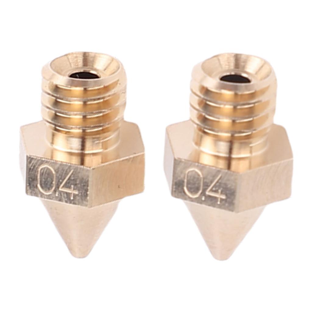 3D Printer Brass Nozzle Replacement for for Raise3D N Pro2 Pro3 E2 Series 0.4MM Brass Accuracy Hot End Nozzle
