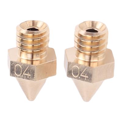 3D Printer Brass Nozzle Replacement for for Raise3D N Pro2 Pro3 E2 Series 0.4MM Brass Accuracy Hot End Nozzle