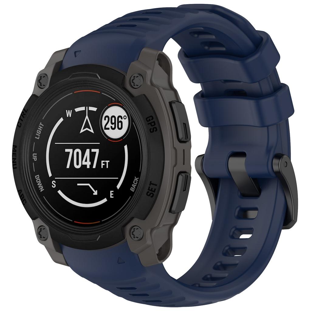 Sweat-resistant and Hypoallergenic Silicone Watch Band Precision Fit for Garmin Instinct E 40mm 45mm Replacement Sports Strap