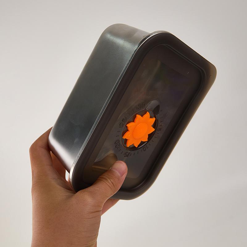 3/2/1/0.6L Edelstahl Kühlschrank Lebensmittel Aufbewahrungsbox Mit Kunststoffdeckel Lebensmittelzubereitungs-Frischebox Picknickbox