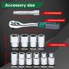 72 Tooth Ratchet Wrench Socket Set Auto Tools Set Motorcycle Car Repair Hand Tools Spanner Sleeves Head Auto Repairing Kit