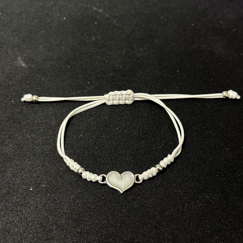 Adjustable Braided Bracelet Comfortable Glowing Heart Bracelet Lucky Knot Bracelet Love Heart Jewelry For Special