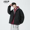 JEEP SPIRIT Houndstooth Patchwork Down Jacket