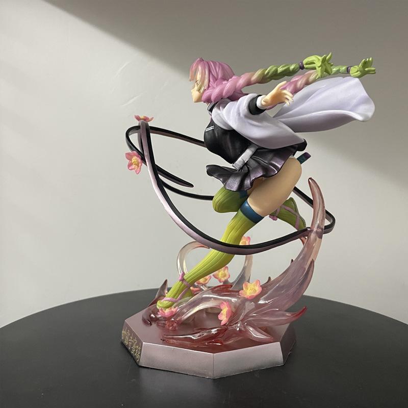 Demon Slayer GK Mini Figure - Jiyu Miya - Love Column Ganluji Temple - Scene Statue - Anime Collectible Model - Birthday Gift
