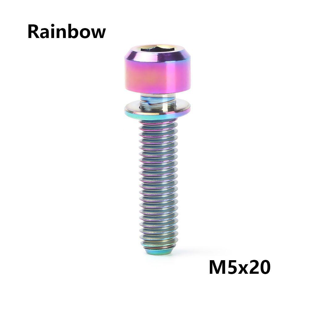 Nové titanové šrouby pro upevnění představce TC4 M5 16mm/18mm/20mm pro kolo MTB, šrouby pro představec jízdního kola, upevňovací šrouby, díly pro cyklistiku, 3 barvy