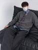 Men's Casual Knit Sweater Coat: Trendy Frayed Faux Two-Piece Design for Autumn/Winter, American Brand, Lazy Style.