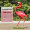 Fiberglass Flamingo Sculpture for Garden and Pond Decorations
