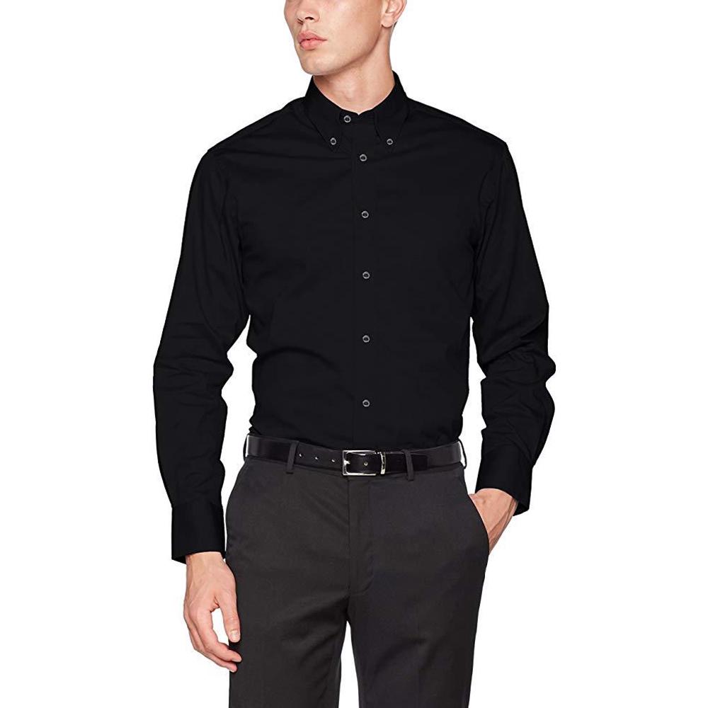Kustom Kit Mens Long Sleeve Tailored Fit Premium Oxford Shirt