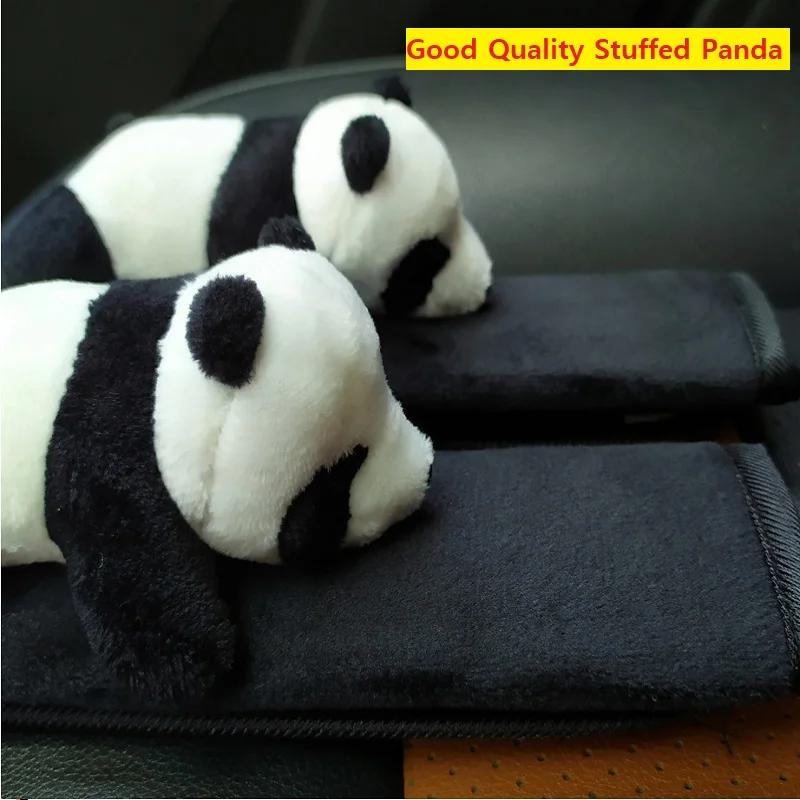 2025 Universal Cute Panda Accessories Car Safety Belt Cover Doll Auto Seat Belt Cover Protection Shoulder Pad Interior Woman id4