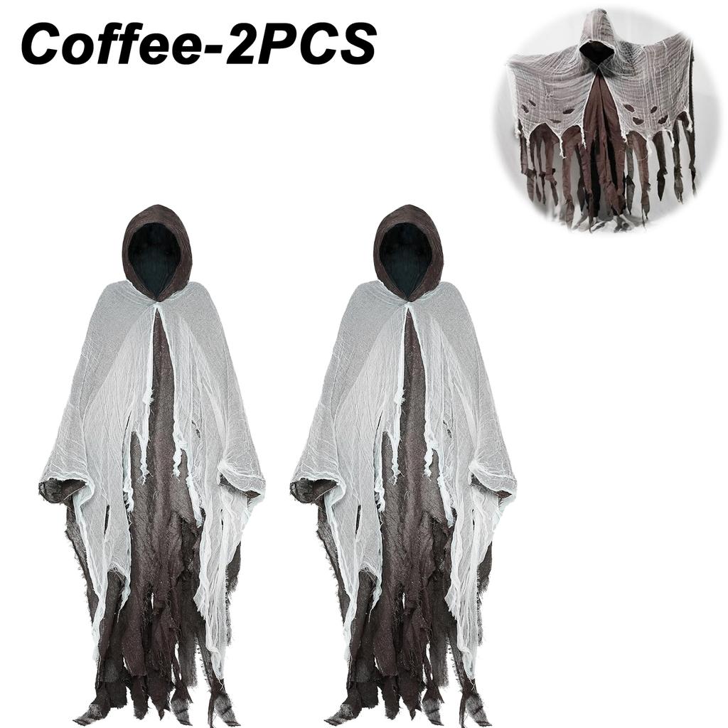 Halloween Cloak Witch Cloak Grim Reaper Costume Cloak Haunted House Costume Dress Up Horror Trick Costume Props