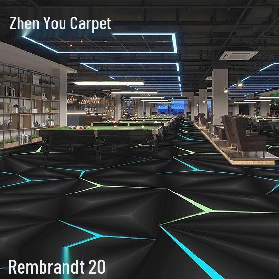 Fire-Resistant, Durable, Colorfast Billiard Room Nylon Carpet 650g