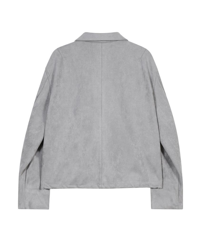 Ironyporno Whiteline 86-Iro134 Veste Stadium Semi-Dart en Daim Gris