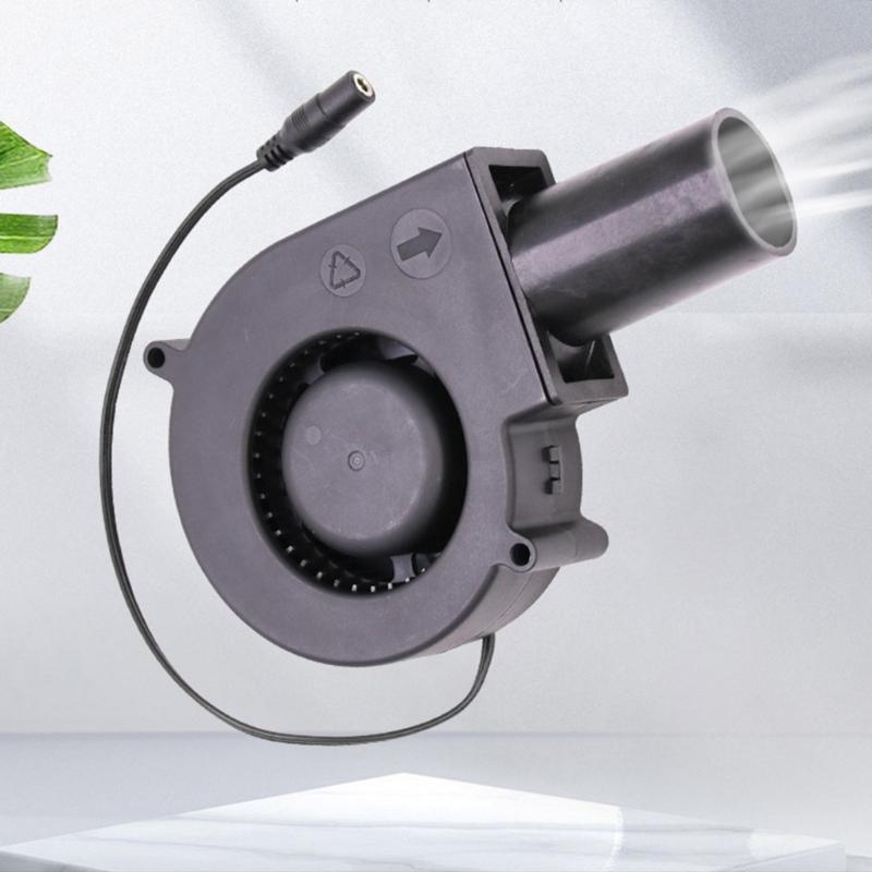 12V Blower Motor 5.5x2.1mm Female Input 5500RPM For Electronic Cooling Metal Smelting And Camping Furnaces Cooking Stove