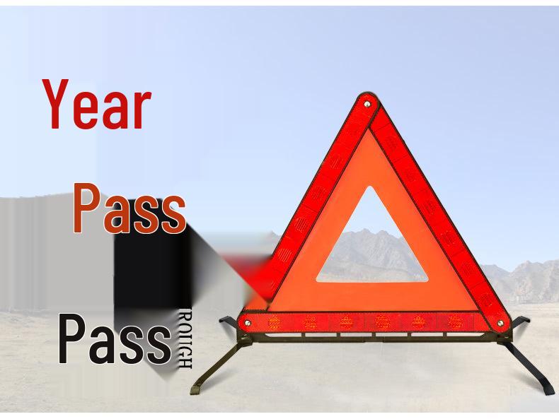 Reflective Folding Traffic Triangle Warning Sign for Car Parking