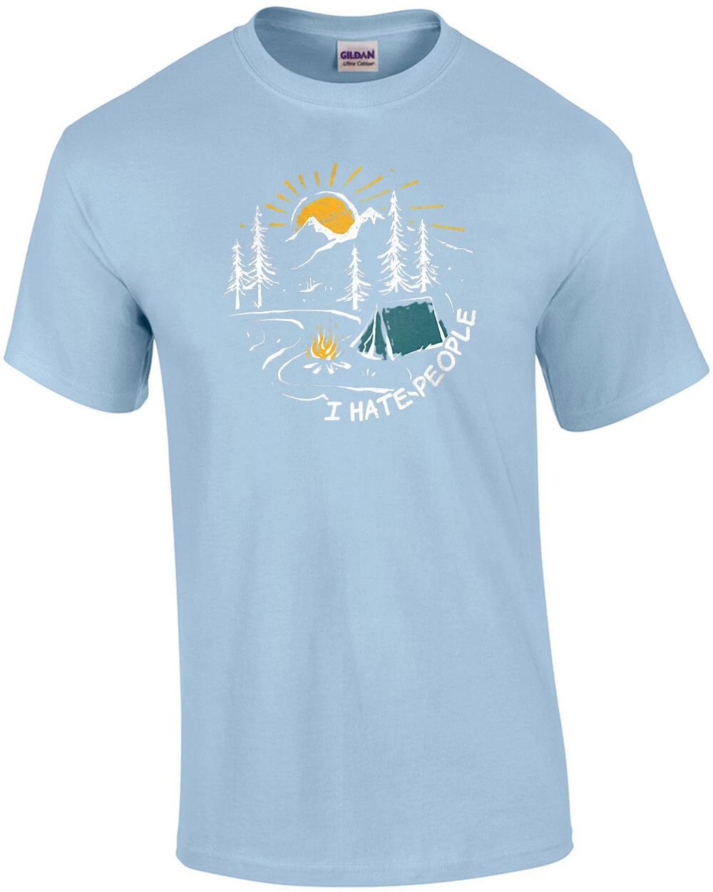 I Hate People Camping Shirt XL