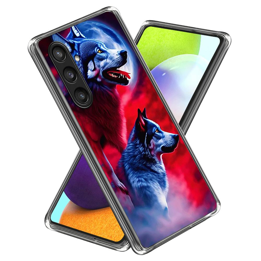 

For Samsung Galaxy S25 Case Shock-Absorbent TPU Pattern Printed Phone Cover Style C