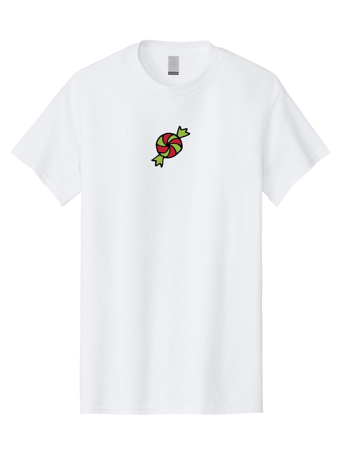 Red-And-Green-Swirled-Lollipop Mens Graphic Tee, 100% Cotton, Casual Summer Wear S разноцветный