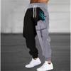 Outono Inverno Novo Calças Moda Estampado 3D Calças de Moletom Homem Largas Casuais Bolso Cordão Calças de Moletom