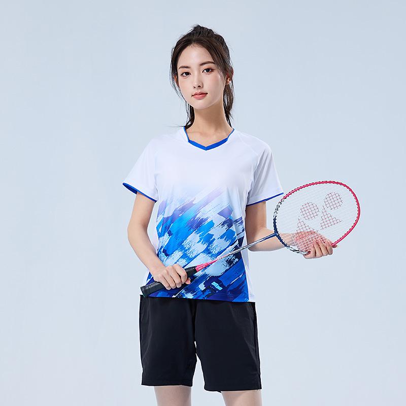 Quick-Dry Breathable Badminton & Volleyball Unisex Training Uniform Set with Printed Numbers