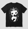 Crowned Cat T-Shirt Cute Queen Kitty Kawaii Animal Graphic Tee