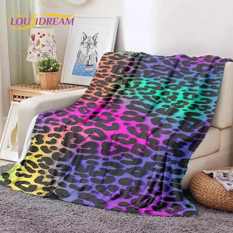 3D Colorful Zebra Stripe Leopard Tiger Soft Flannel Blanket for Bed Bedroom Sofa Picnic,Throw Blanket for Cover Outdoor Nap gift