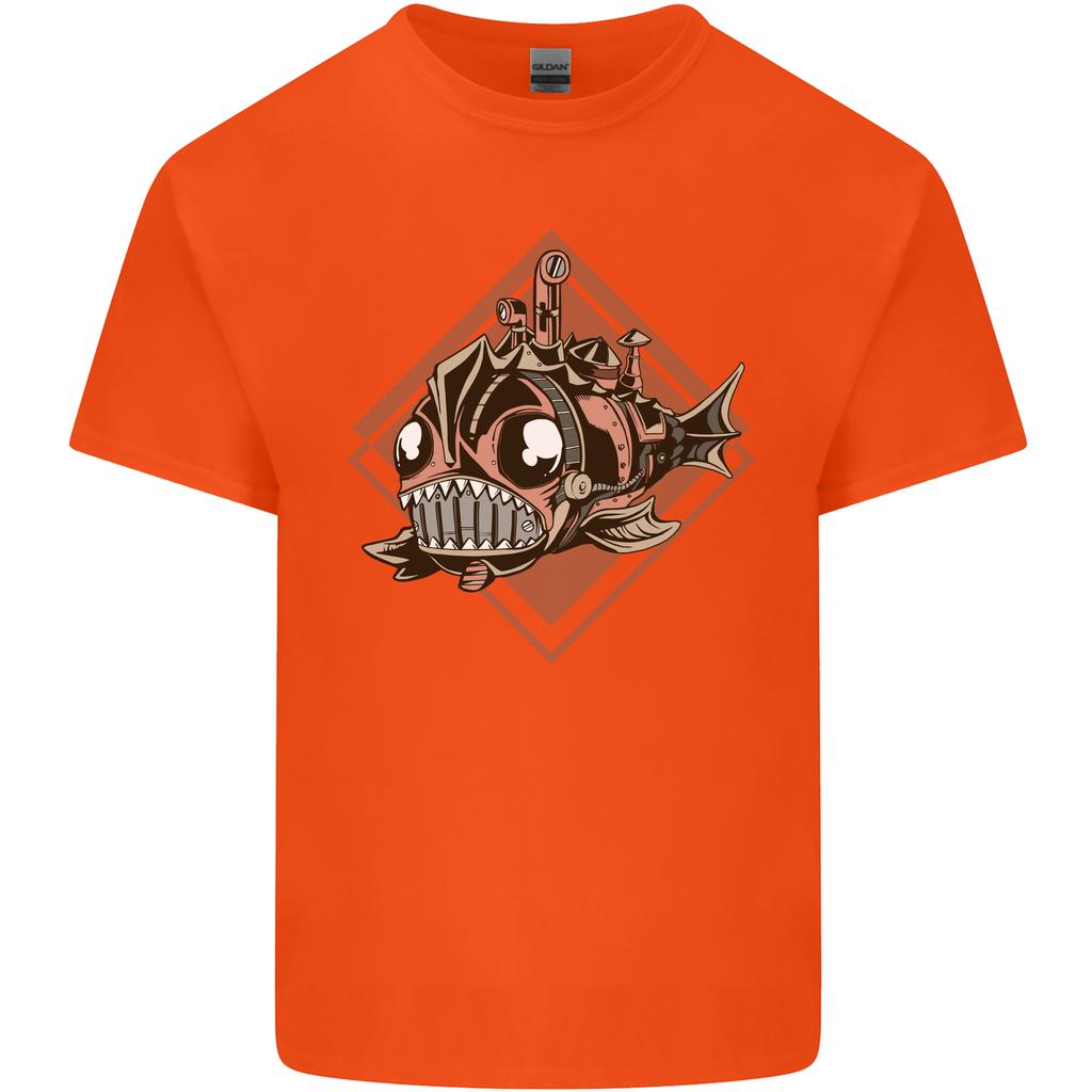 A Steampunk Fish Unisexs Light Cotton TShirt