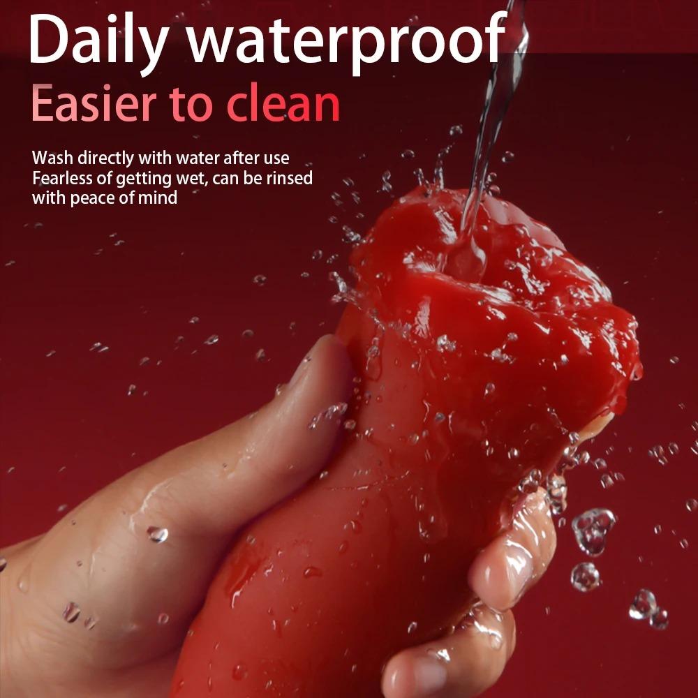 Male Masturbator Cup - Realistic Suction Vagina Toy for Men, Soft Tight Pussy Sleeve, Hands-Free Blowjob Machine, Adult Sex Toy