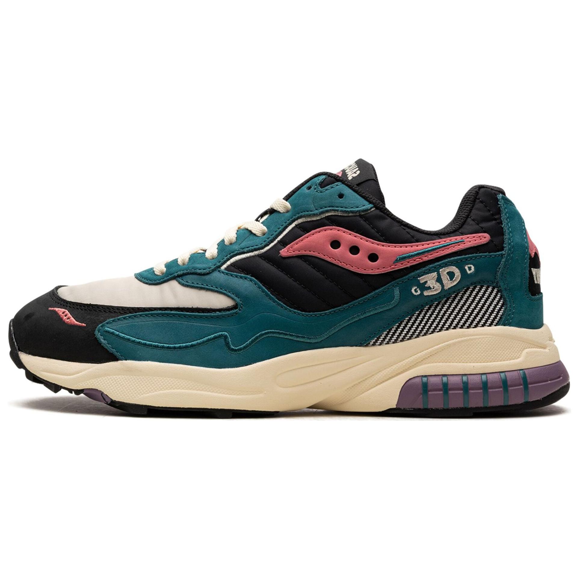 Saucony 3D Grid Hurricane Green Black Men Sneakers S70784-2 40.5