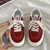 Neue Rote Damen Vulkanisierte Schuhe Lässige Plateau-Sneaker Vintage Sportlich Damen Koreanische Designer Flats Harajuku Schule Tennis
