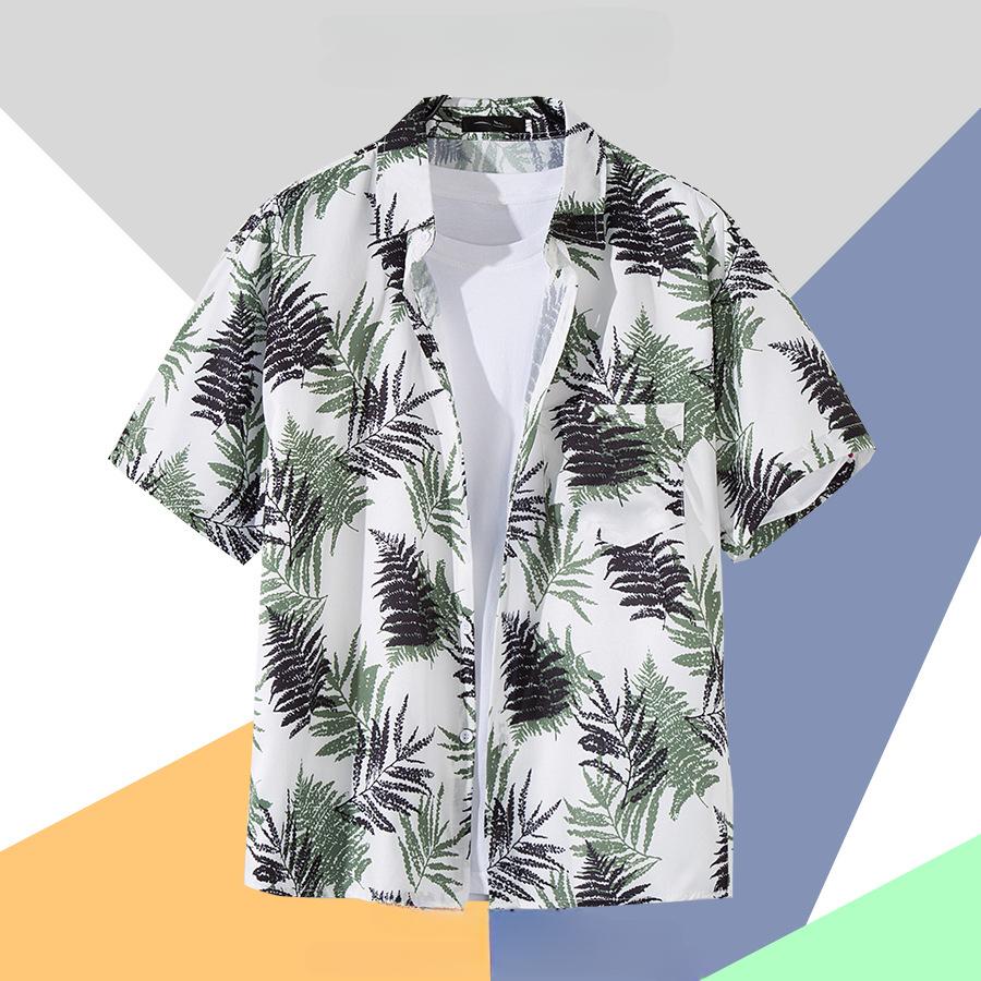 Flower Shirt Men's Short-sleeved Summer Loose Casual Shirt