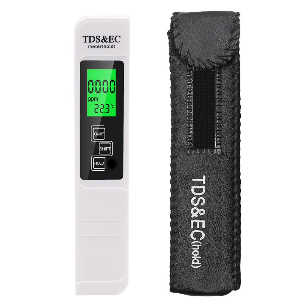 TDS EC Meter Portable Compact LCD Display 3 in 1 TDS EC Temperature Water Quality Test Pen for Aquarium Swimming Pool