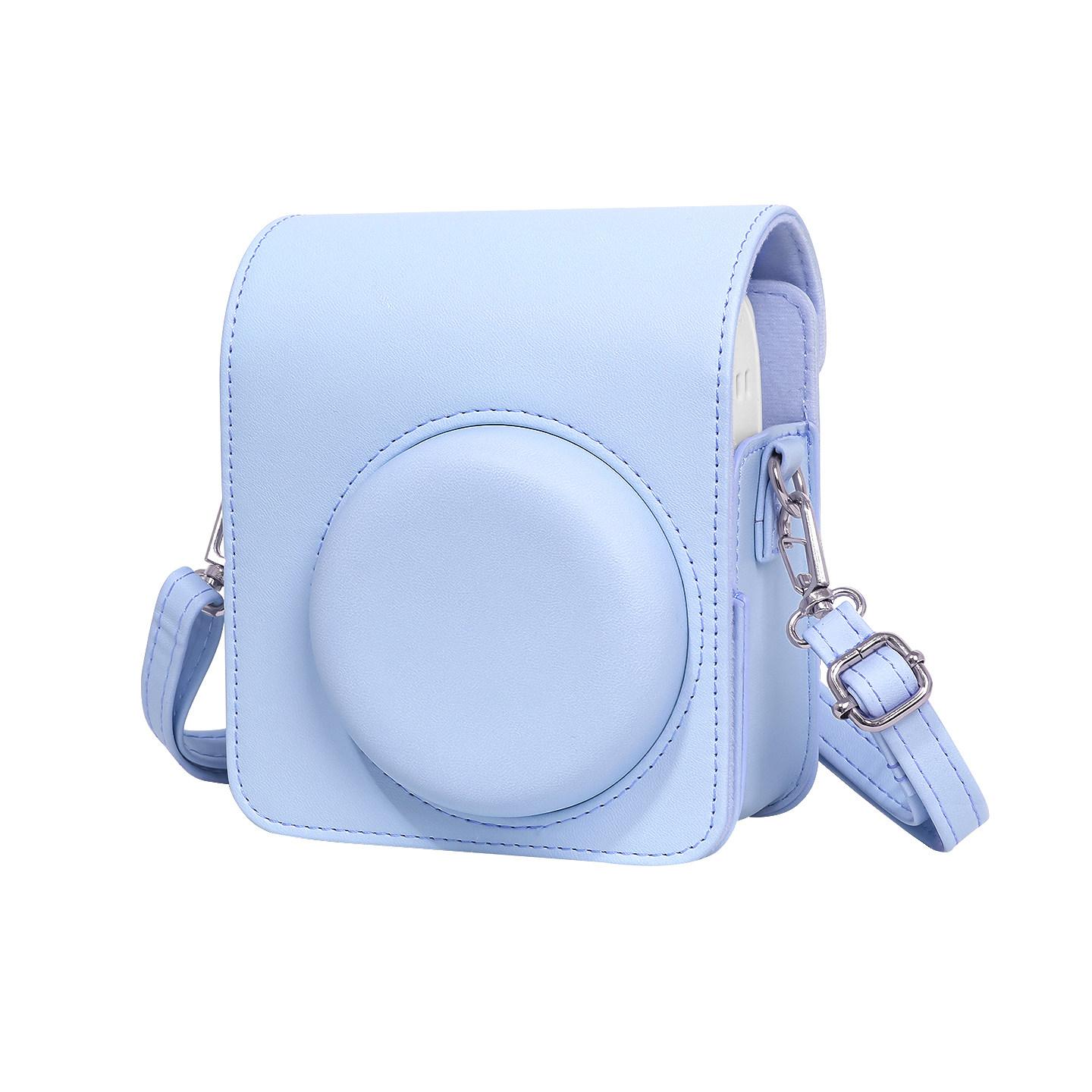 

[Film Lab] Instax Mini 13 PU Leather Camera Case Soft Protective Case with Strap CAA103 синий