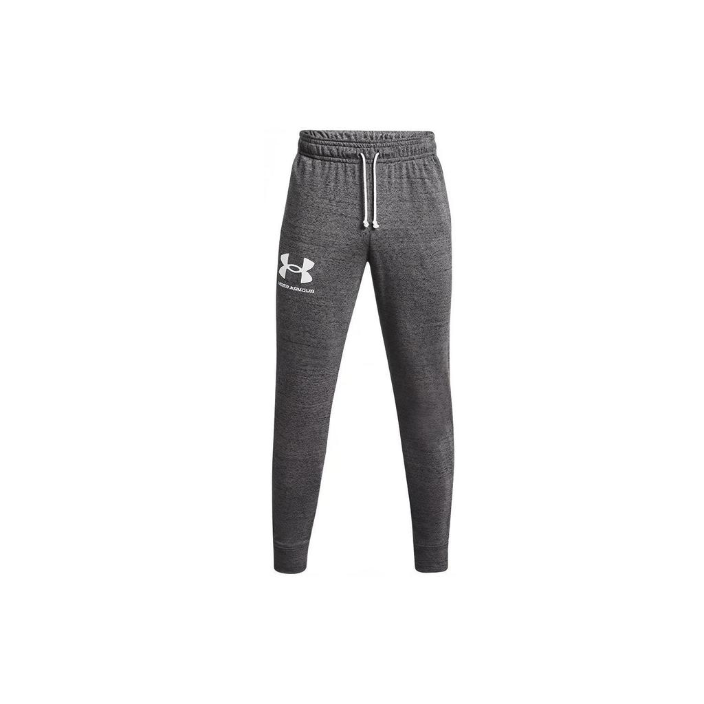 Under Armour Terry Casual Training Slim Fit Knit Joggers Men Bottoms Gray 1361642-012