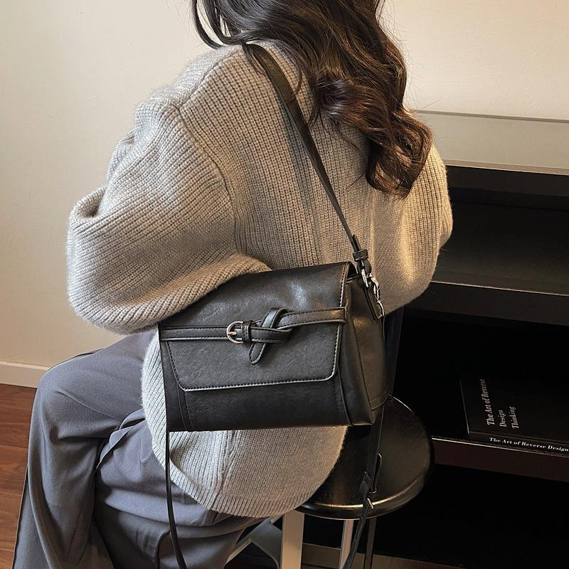 One-shoulder Bag Simple High-end Crossbody Bag Fashionable Commuting Solid All-matching Soft All-matching Daily