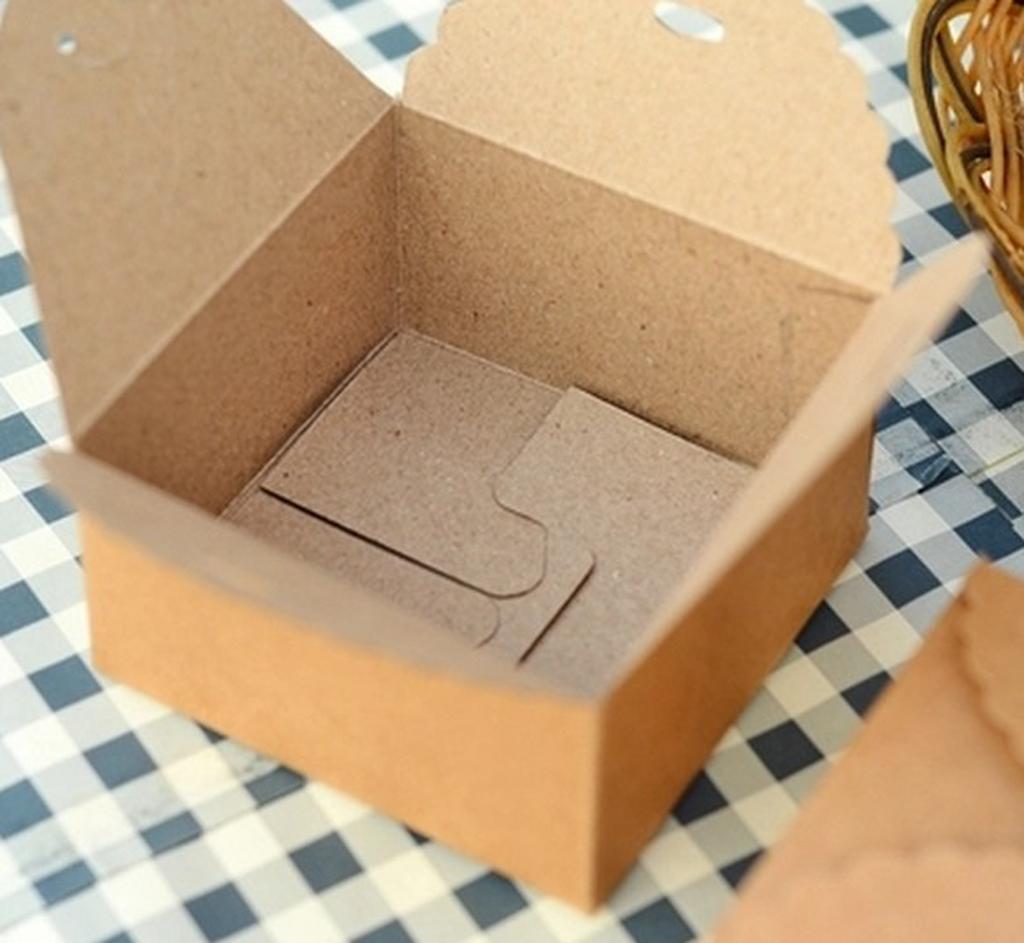 Kraft Paper Gift Boxes Party Wedding Candies Box for crafts Package of 12