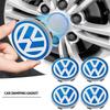 4CS 56mm 60mm Středová krytka kola auta Kryty nábojů Znak 3D samolepka Pro Volkswagen Polo Golf-4 5 6 7 MK5 MK6 MK7 CC Tiguan Passat