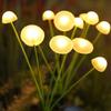 LED Solar Jellyfish Outdoor Fiber Optic Light - Courtyard Decoration & Lawn Mushroom Plug
