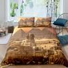 Cleopatra Bedding Sets King Size Ancient Egyptian Pattern Duvet Cover Set Mummy Exotic Tribe Style Comforter Cover Quilt Cover