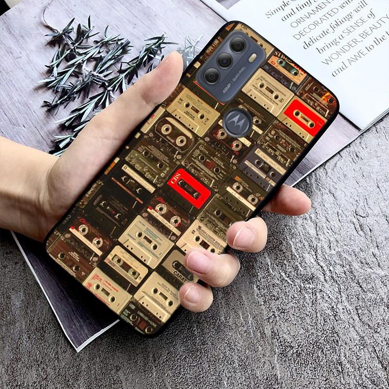 Phone Case For Moto G86 G85 G75 G15 G05 G56 G72 G53 G54 G84 G60 G31 G32 G24 G 5G G Play Retro Cassette Tape