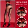 Fashion Bandage Pantyhose Sexy Lace Waist Low Oil Shiny Glossy Tights Woman Lingerie High Elastic Vintage Panties Pantyhose