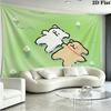 Maltese and Golden Retriever Wall Tapestry Aesthetic Wall Hanging Printed Fabric Blanket Decorative Tapestries for Bedroom Living Room Home Decor
