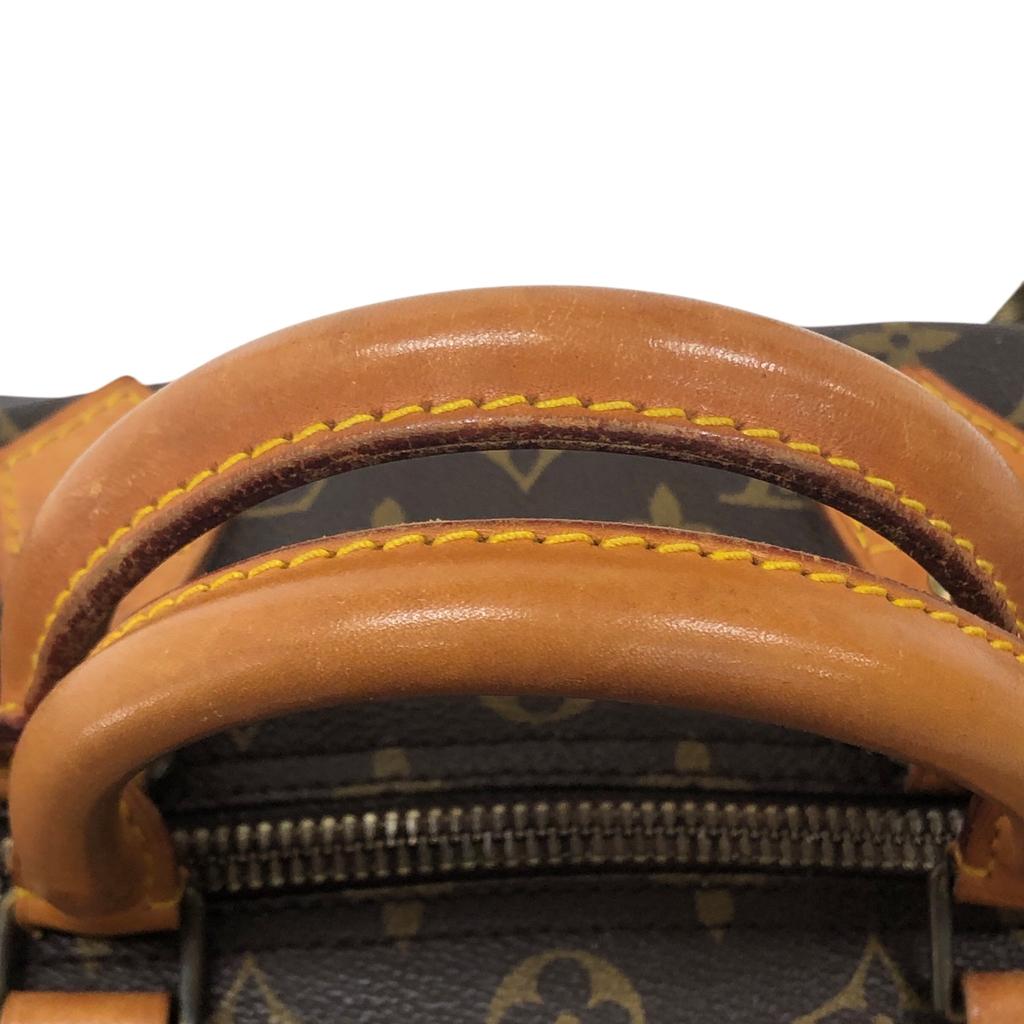 Used Louis Vuitton Monogram Speedy 30 M41526 Boston Bag Canvas Brown Authentic 1212
