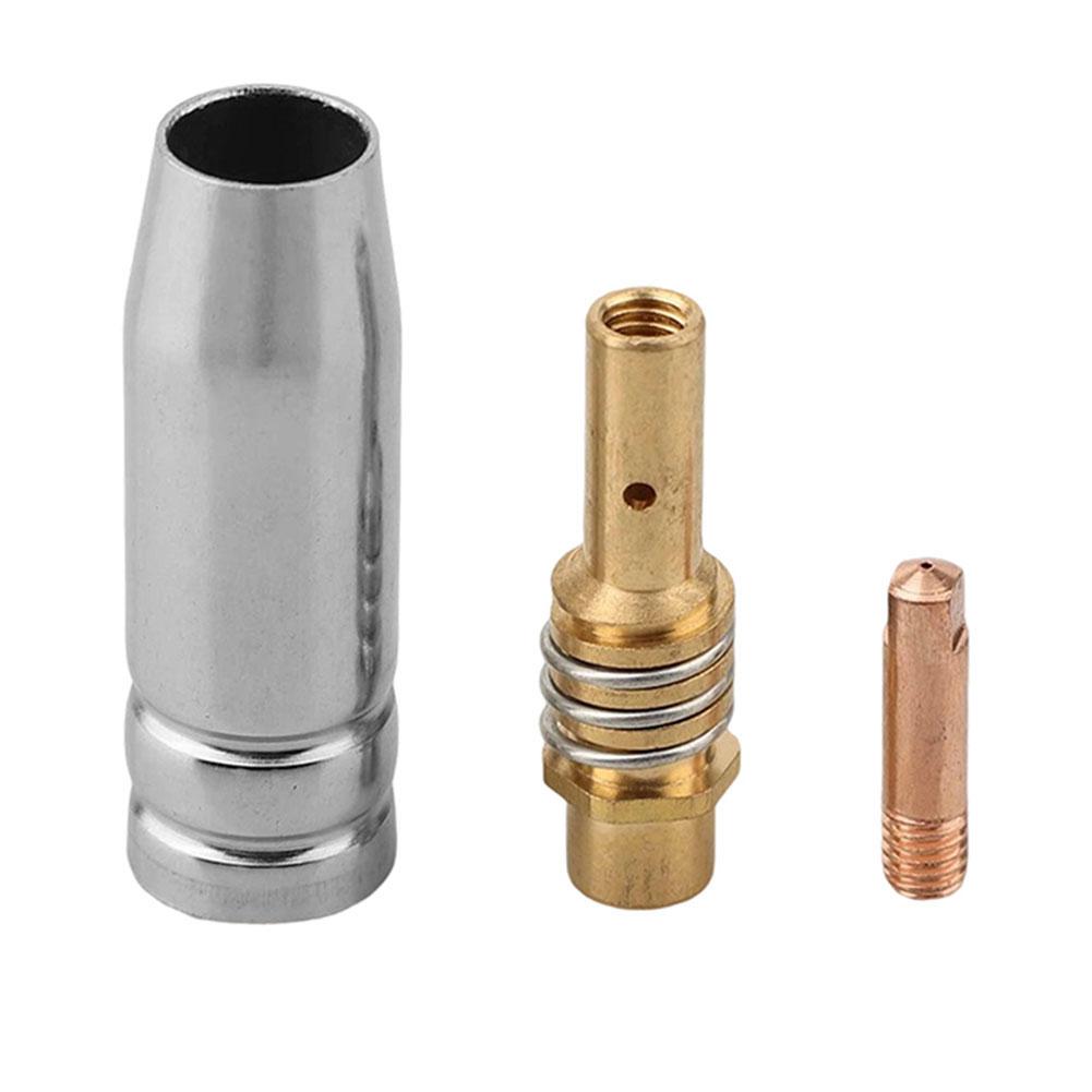 14PCS For MIG Welding Accessories Kit for MAG Torch For 15AK Including Power Nozzles Compatible with AK15 Welding Machines